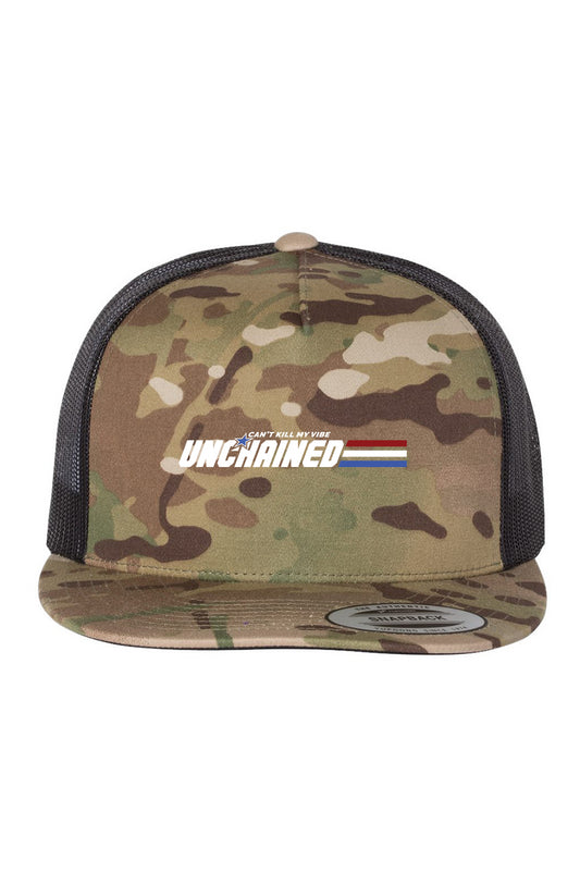 UNCHAINED Multicam Green/ Black  Trucker Cap