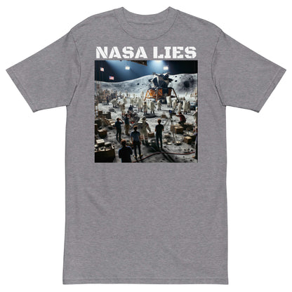 NASA LIES Men’s premium heavyweight tee