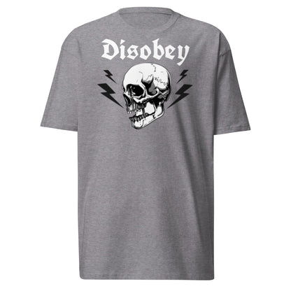 Disobey Skull and Bolts Men’s premium heavyweight tee