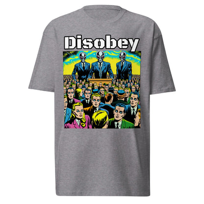 Disobey Mind Control Men’s premium heavyweight tee