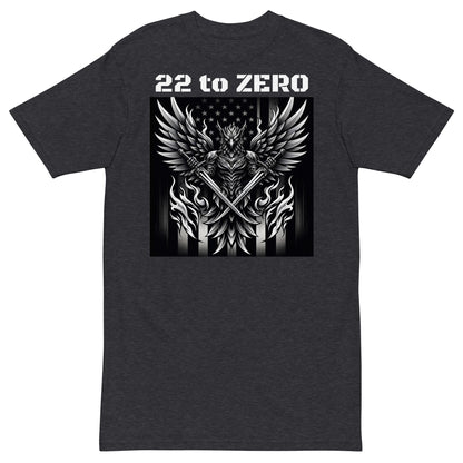22 to ZERO Men’s premium heavyweight tee