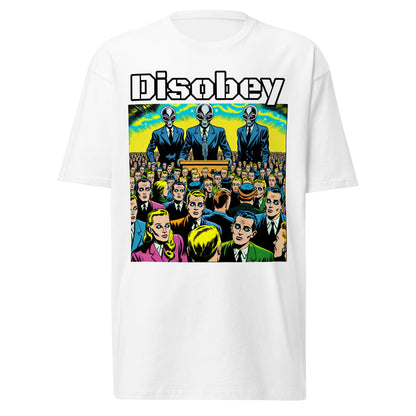 Disobey Mind Control Men’s premium heavyweight tee