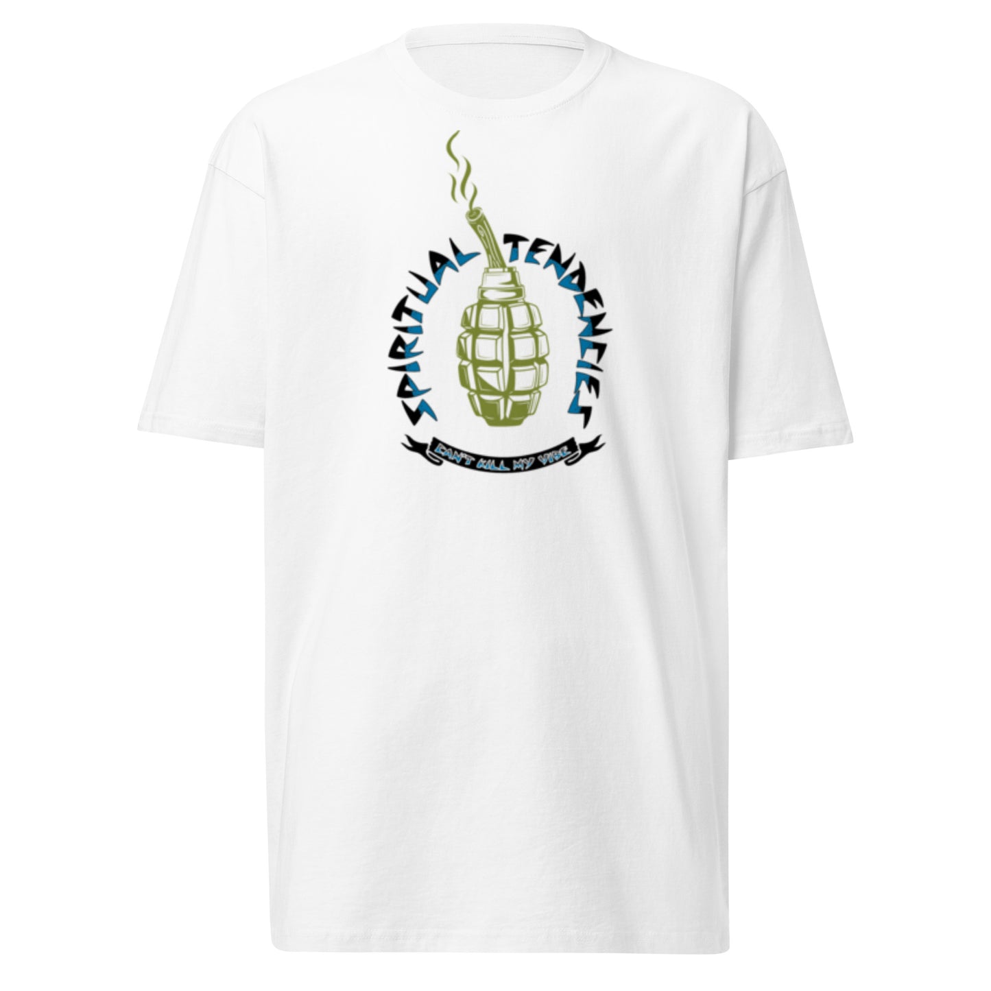 White Spiritual Tendencies Men’s premium heavyweight tee