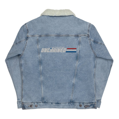 Can't Kill My Vibe Unisex denim sherpa jacket