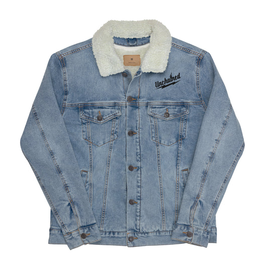 UNCHAINED Unisex denim sherpa jacket